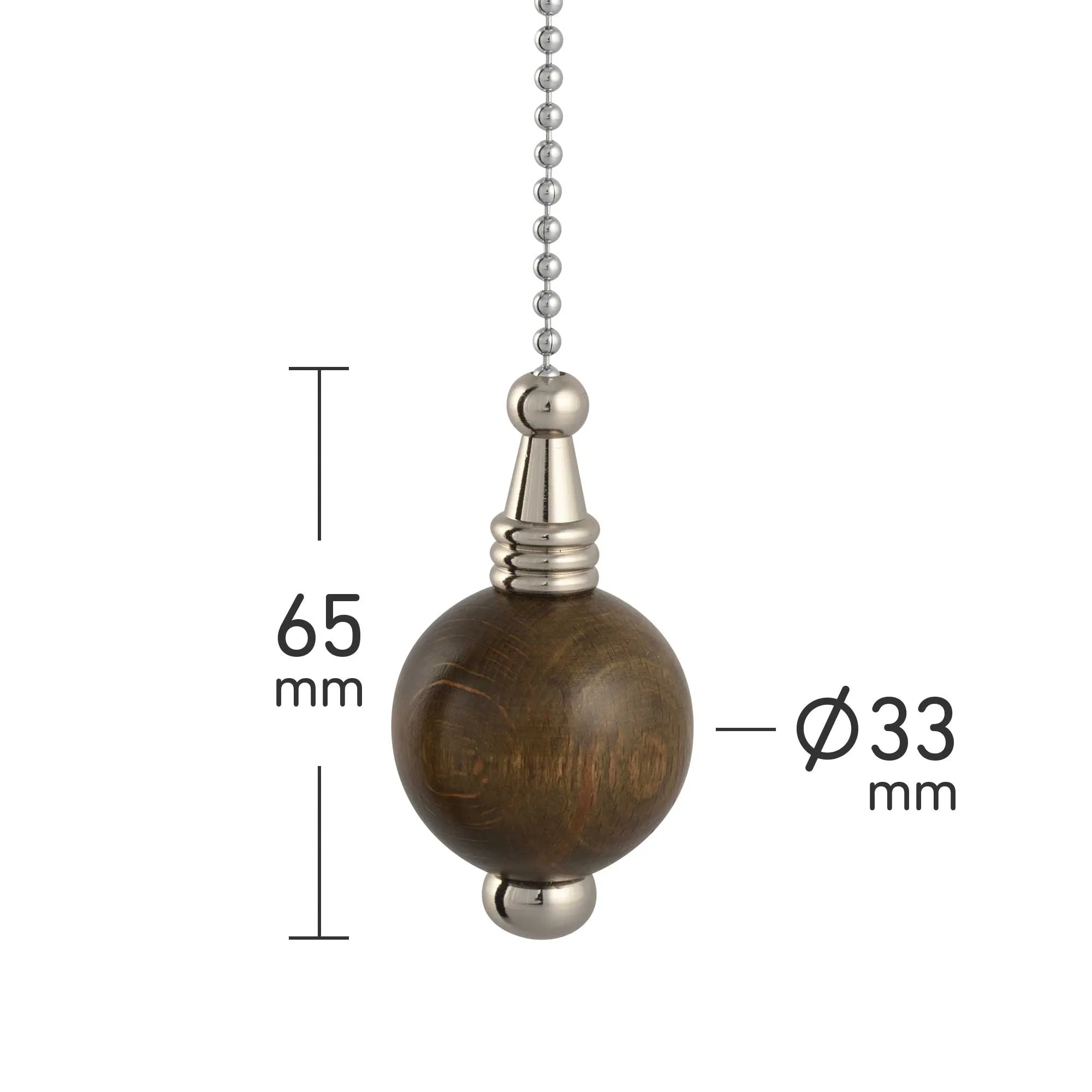 ElekTek Light Pull Chain Ball With 80cm Matching Chain