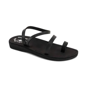 Ella Vegan - Leather Alternative Sandal | Black