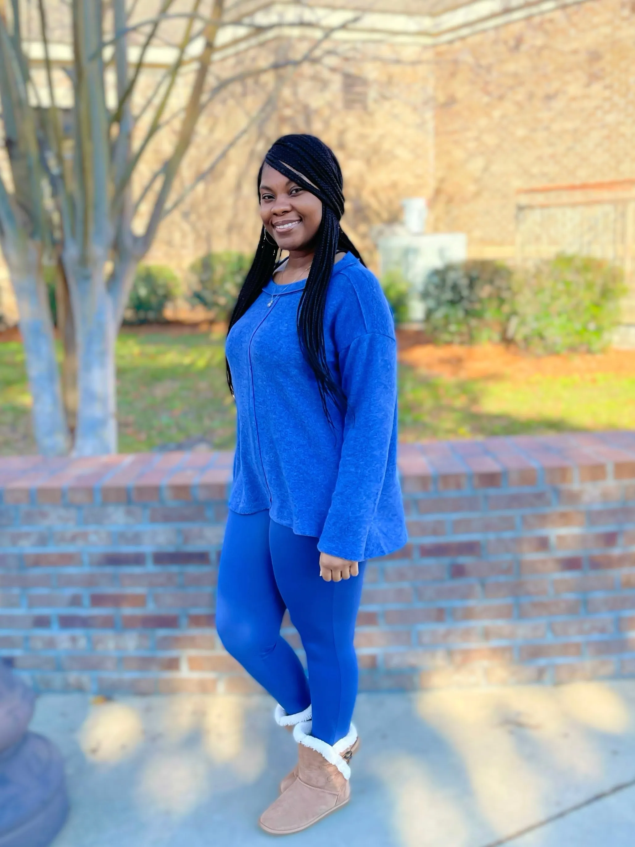 Eve Sweater Set (Light Navy)