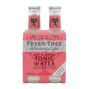 Fever Tree Refreshingly Light Raspberry Tonic 4x200mL