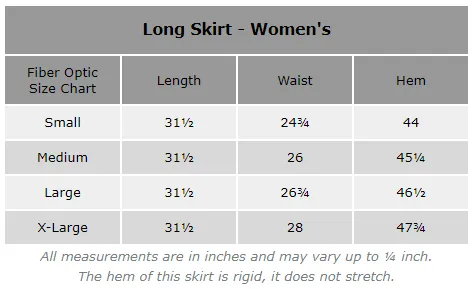 Fiber Optic Long Skirt