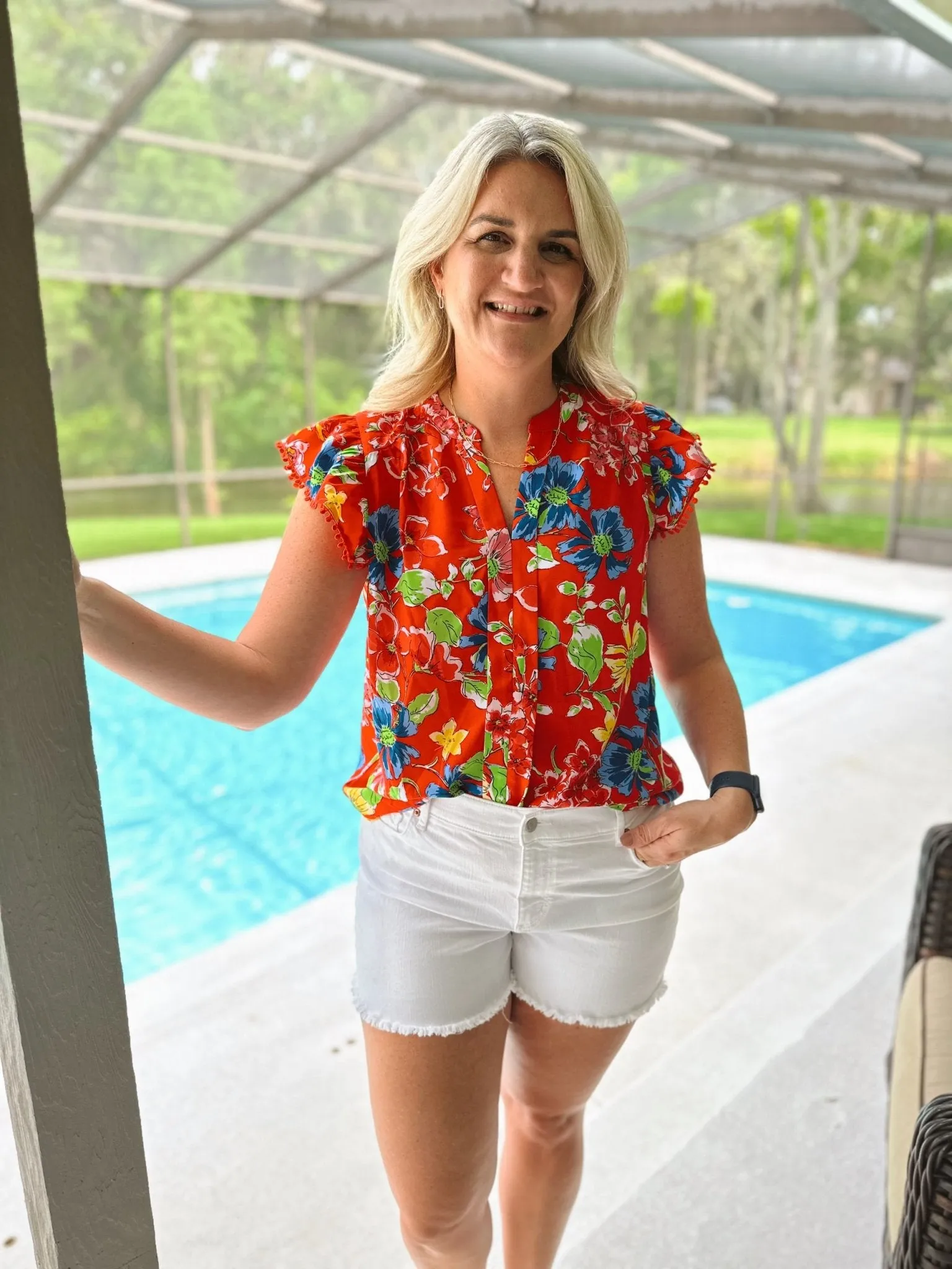 Firework Floral Blouse