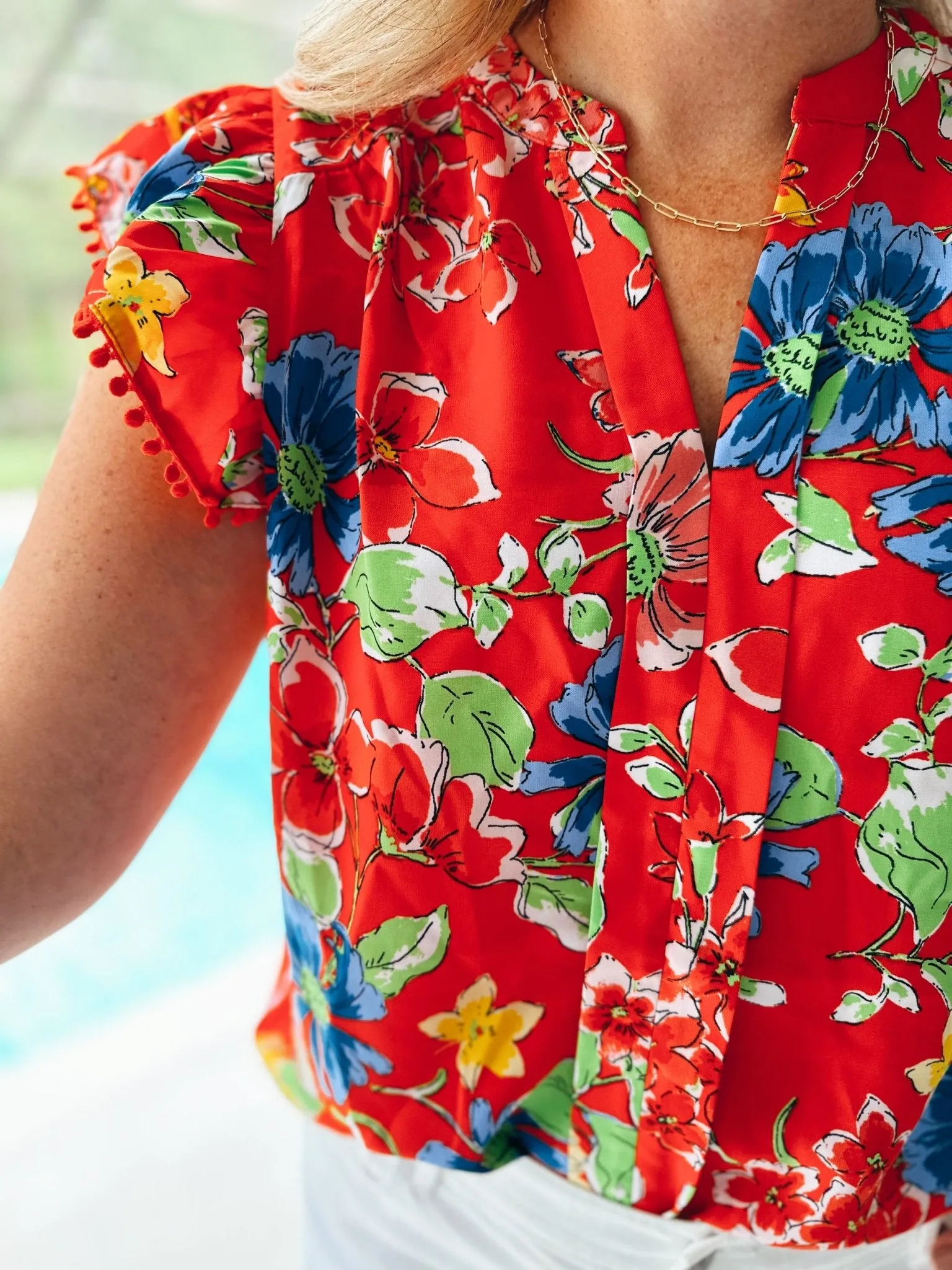 Firework Floral Blouse