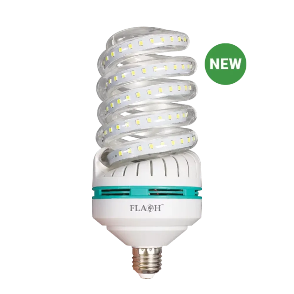 FLASH  LED 9W FULL SPIRAL 6000K LAMP XLED-9FSB22D