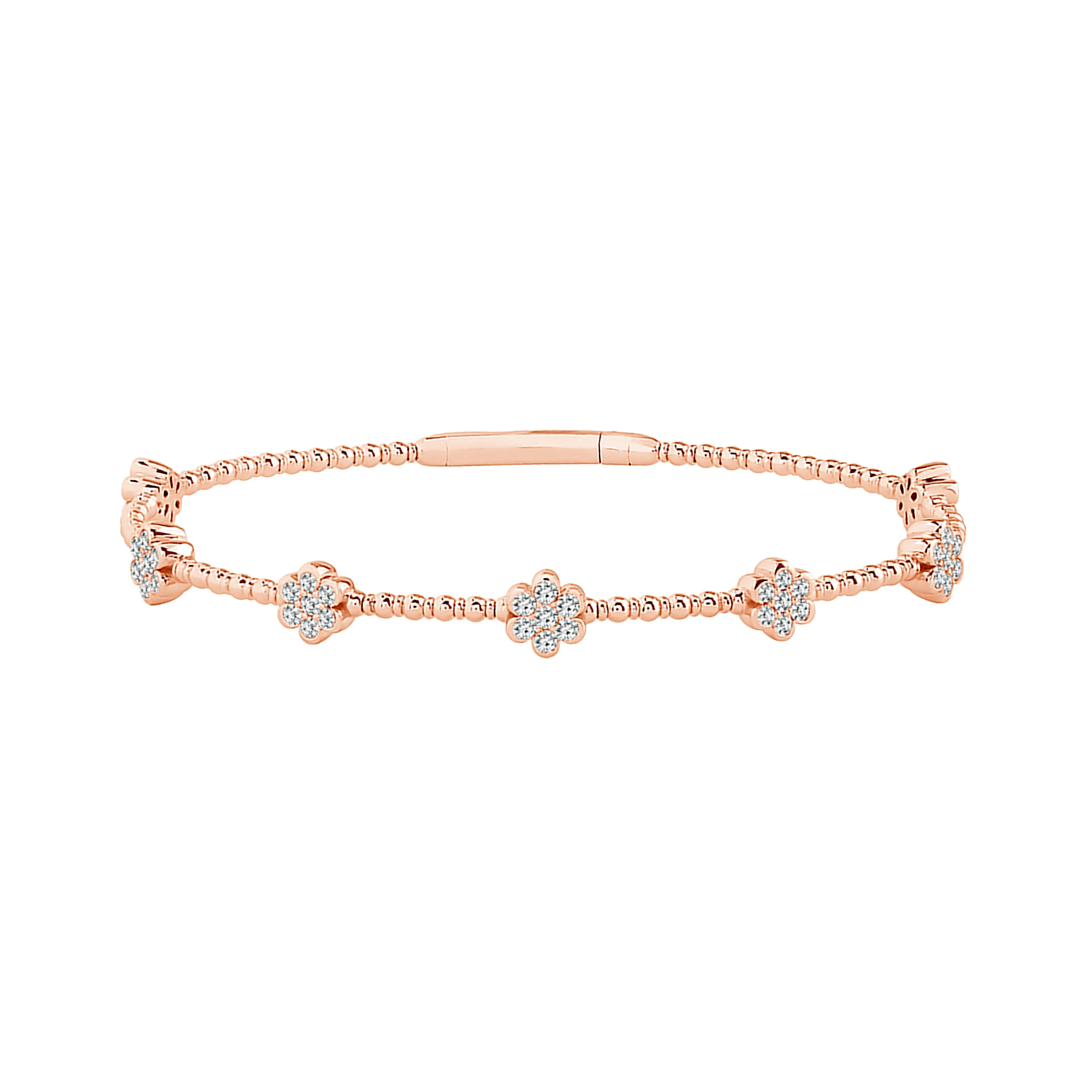 Flexie Diamond Bangle 3/4 ct tw 14k Rose Gold