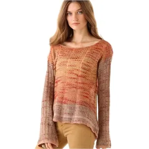 Free people morning bell crochet mohair sweater size S