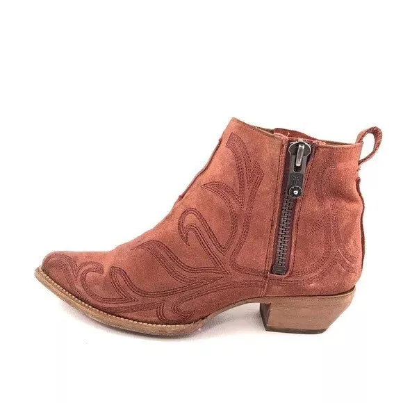 FRYE SACHA PRIMROSE SUEDE SHORTIE BOOTS
