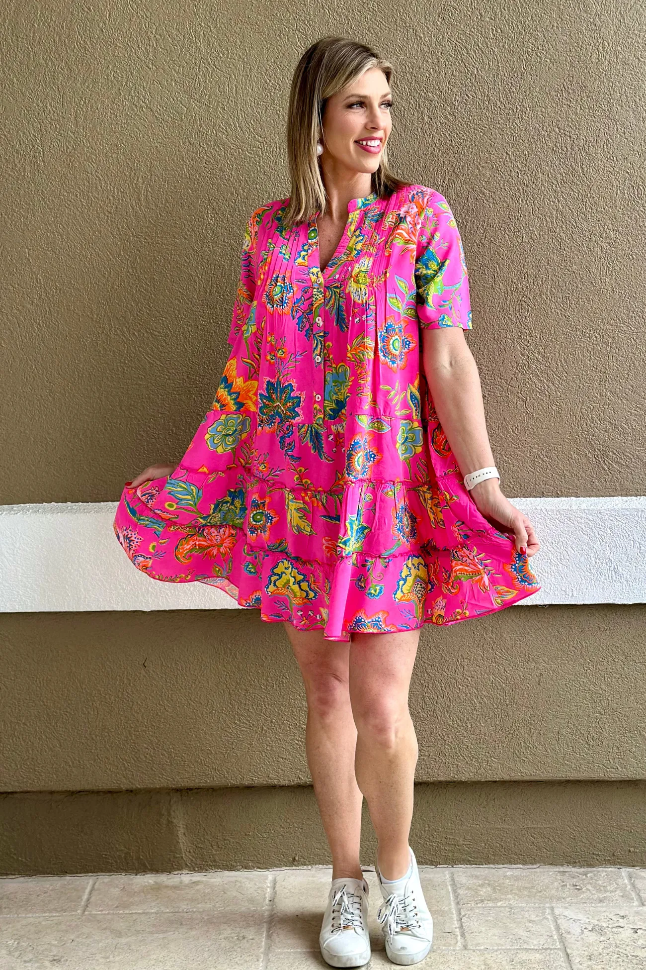 Going On A Vacation Printed Mini Dress