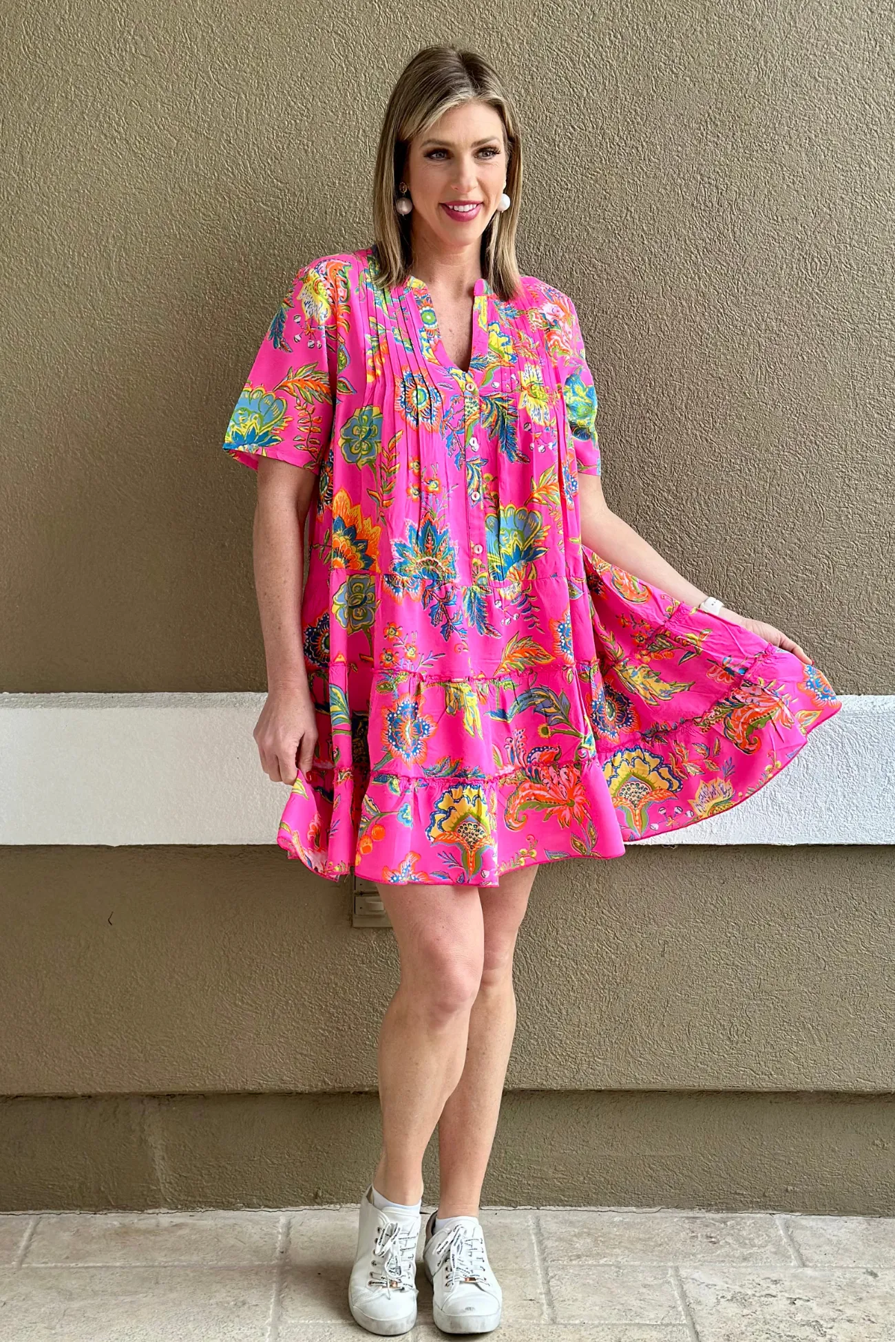 Going On A Vacation Printed Mini Dress