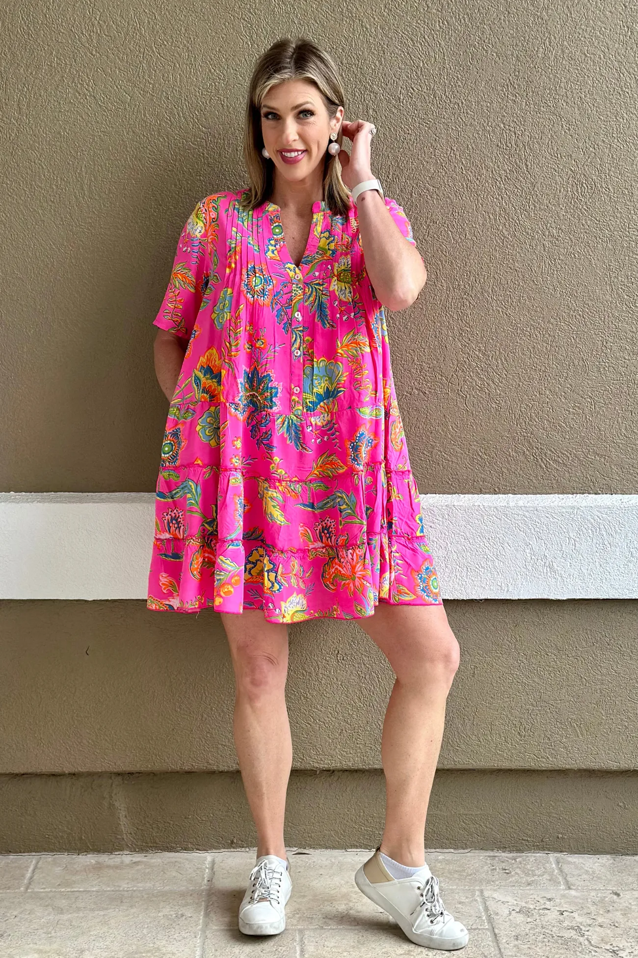 Going On A Vacation Printed Mini Dress