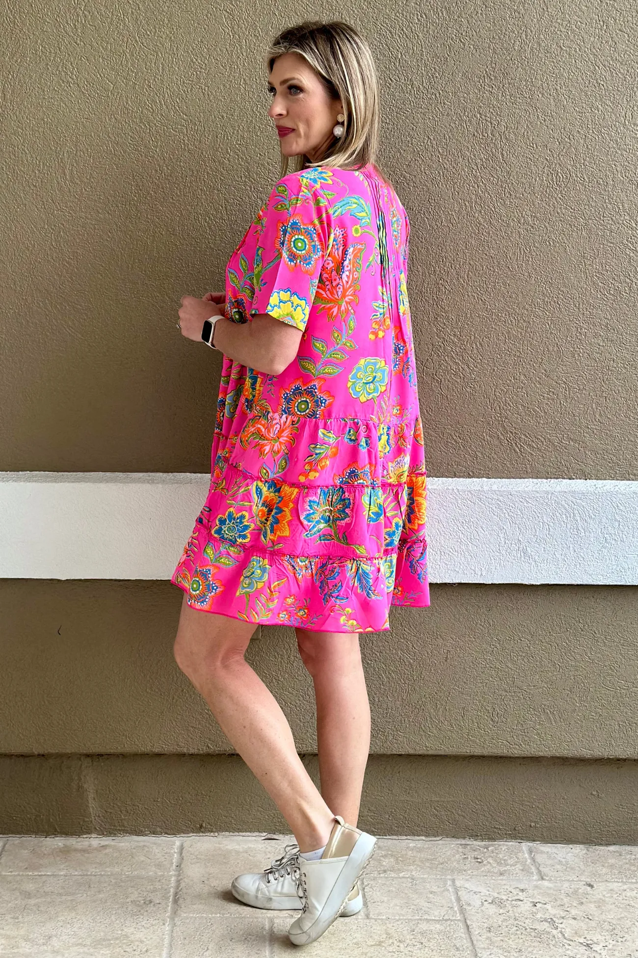 Going On A Vacation Printed Mini Dress