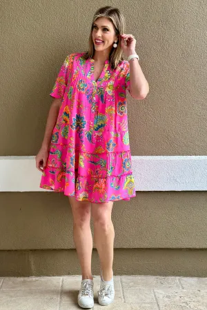 Going On A Vacation Printed Mini Dress