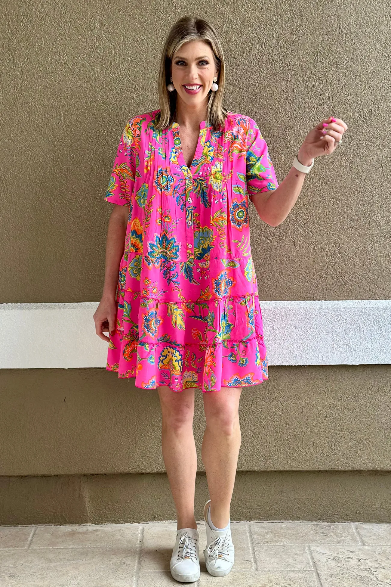 Going On A Vacation Printed Mini Dress