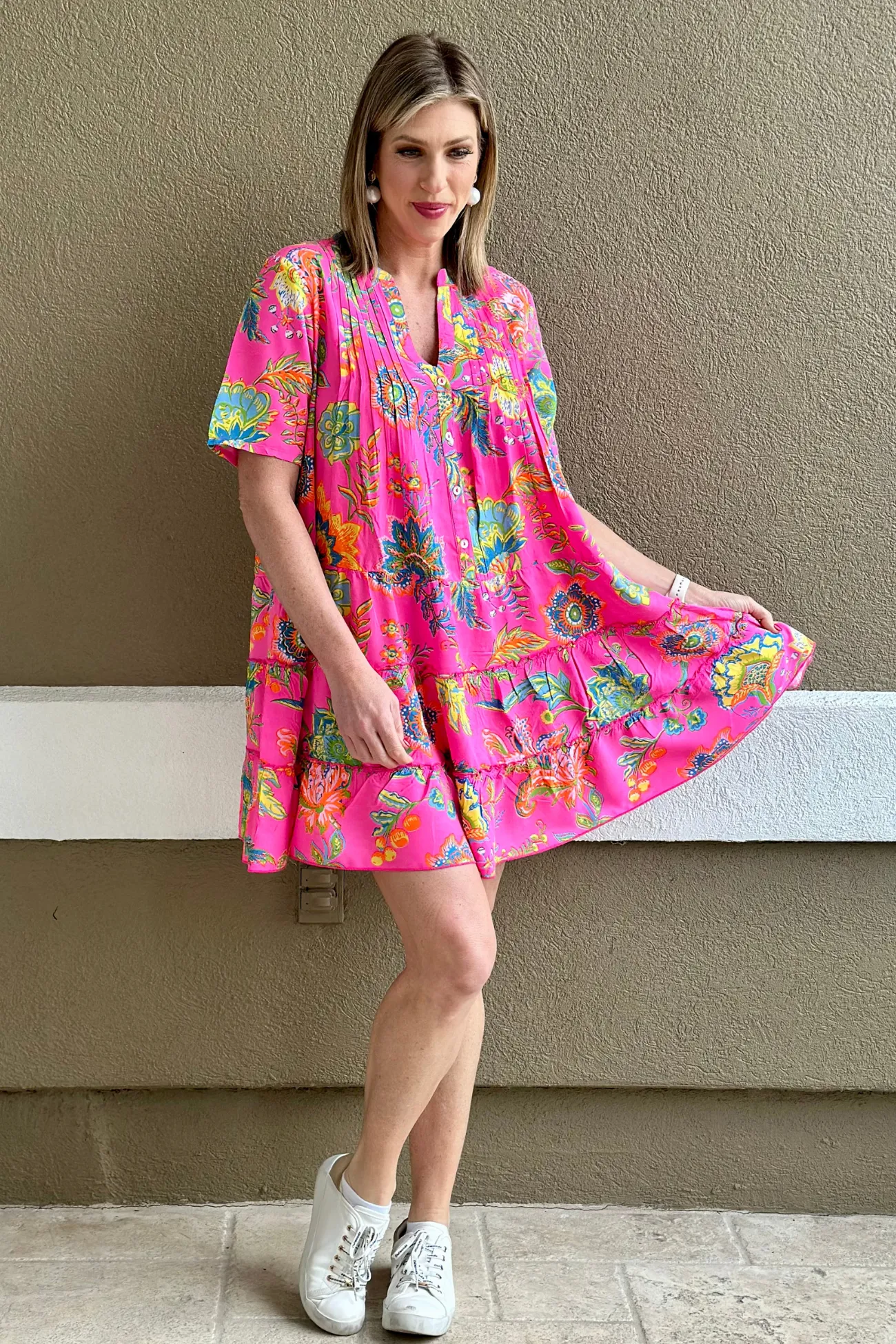 Going On A Vacation Printed Mini Dress