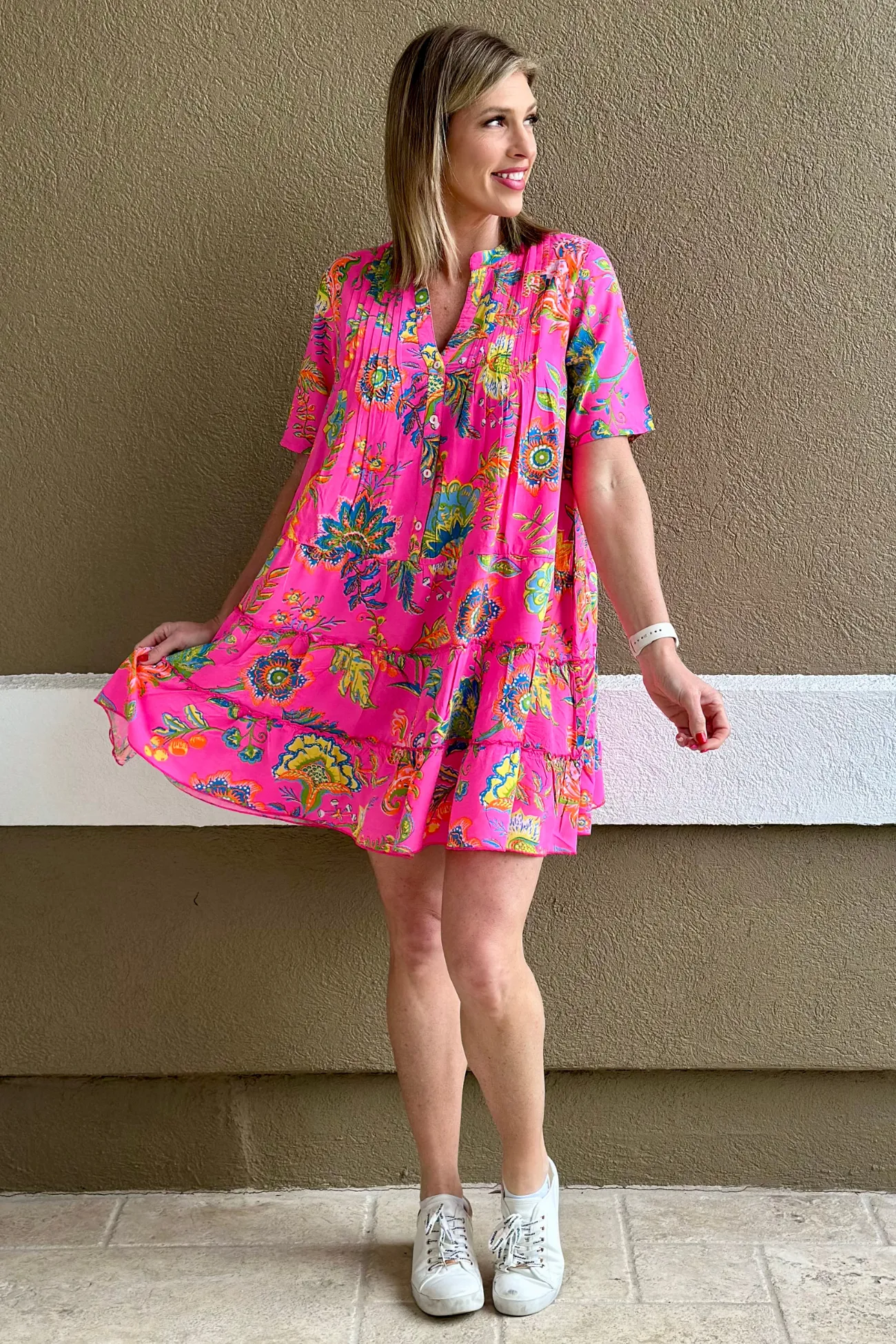 Going On A Vacation Printed Mini Dress