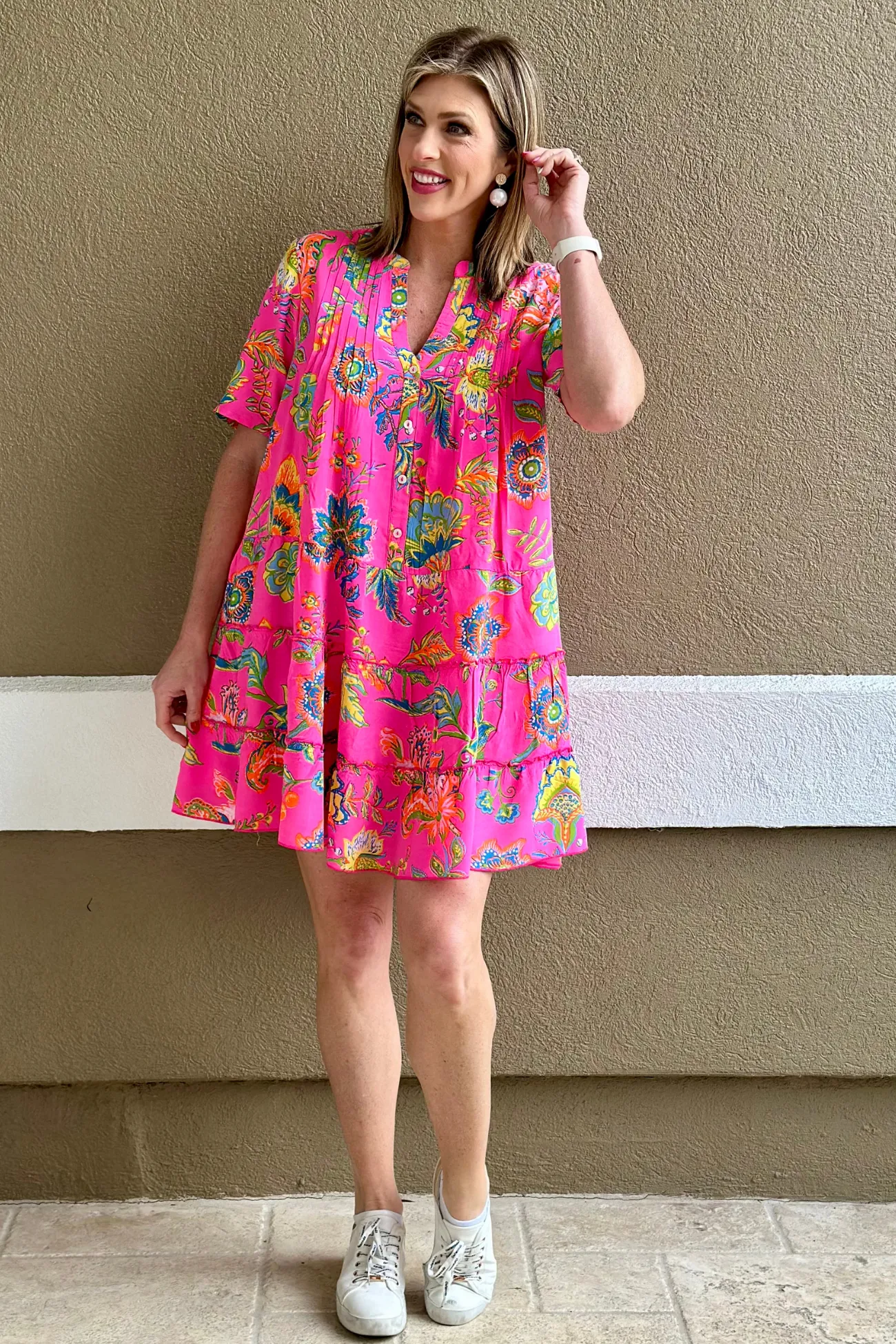 Going On A Vacation Printed Mini Dress