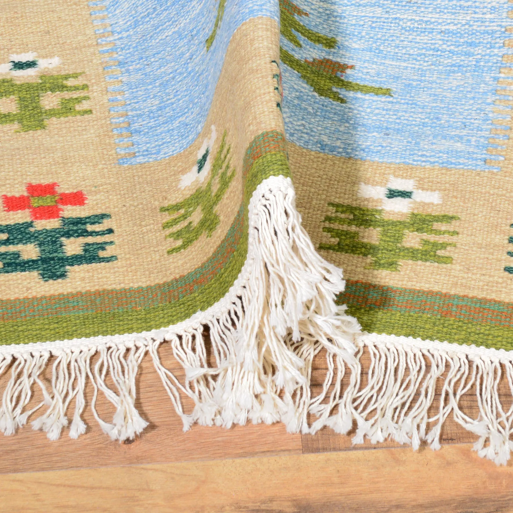 Hand-Woven Reversible Macedonian Kilim Handmade Wool Rug (Size 2.3 X 4.8) Cwrsf-489