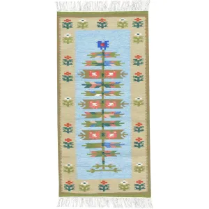 Hand-Woven Reversible Macedonian Kilim Handmade Wool Rug (Size 2.3 X 4.8) Cwrsf-489