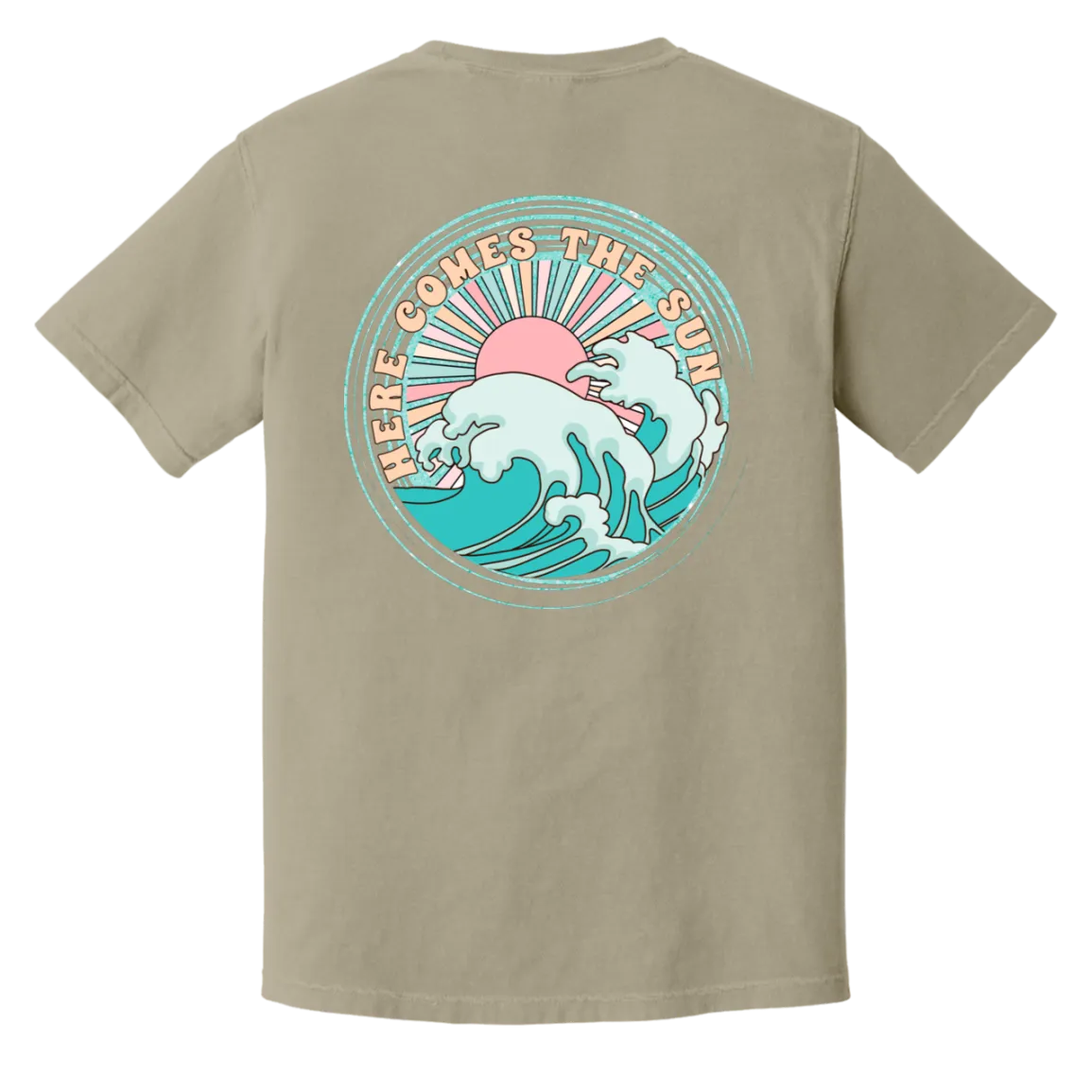 Here Comes the Sun Comfort Colors Tee – Beatles-Inspired Graphic Shirt