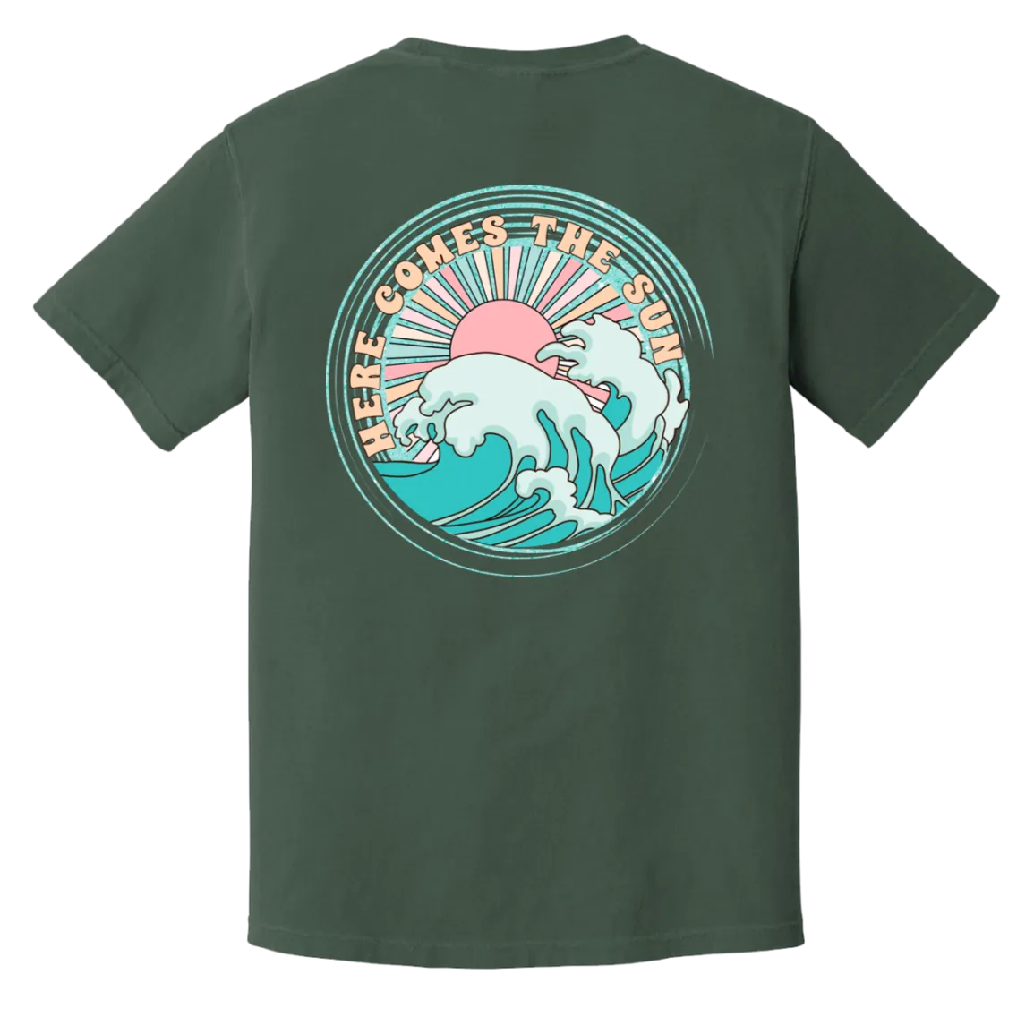 Here Comes the Sun Comfort Colors Tee – Beatles-Inspired Graphic Shirt