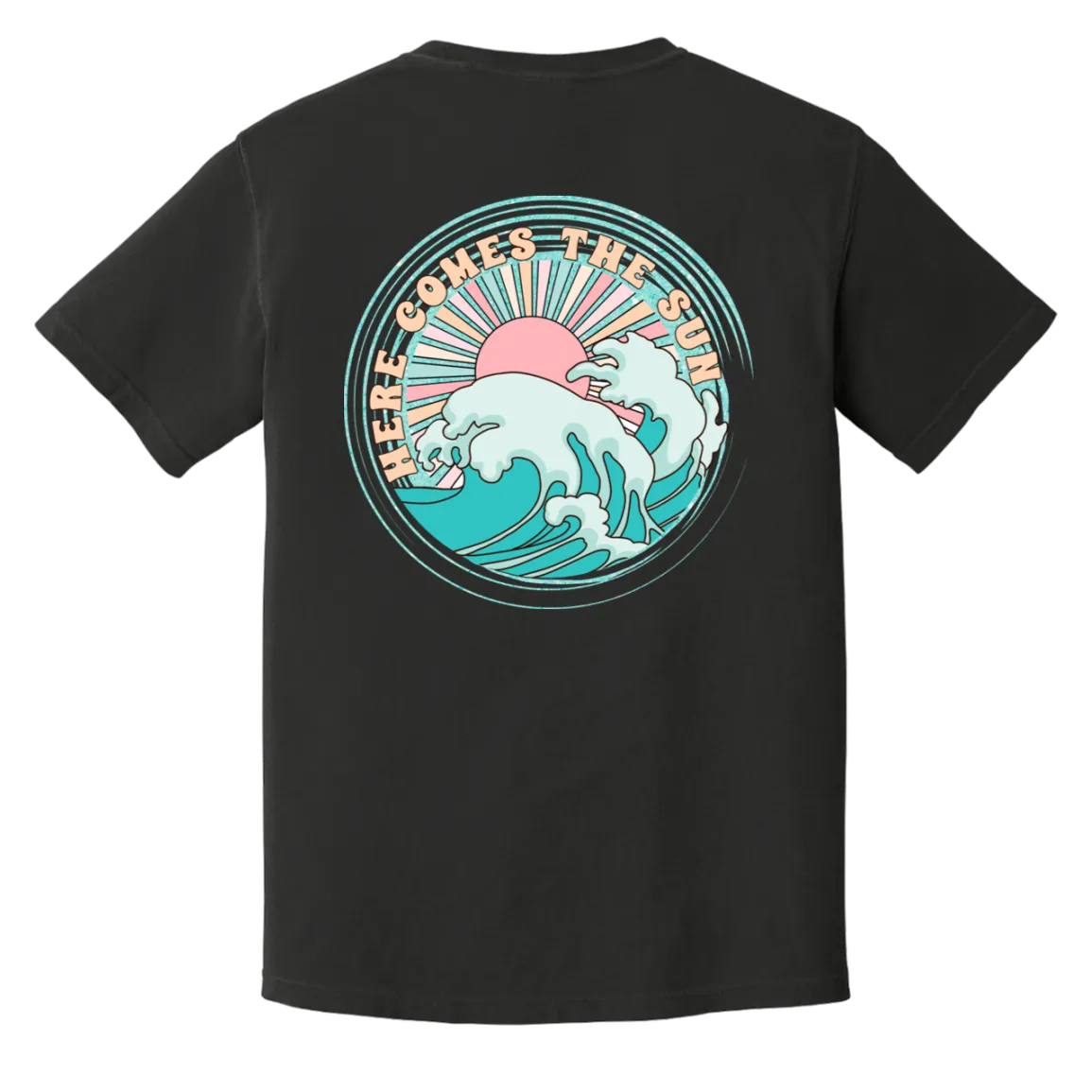 Here Comes the Sun Comfort Colors Tee – Beatles-Inspired Graphic Shirt