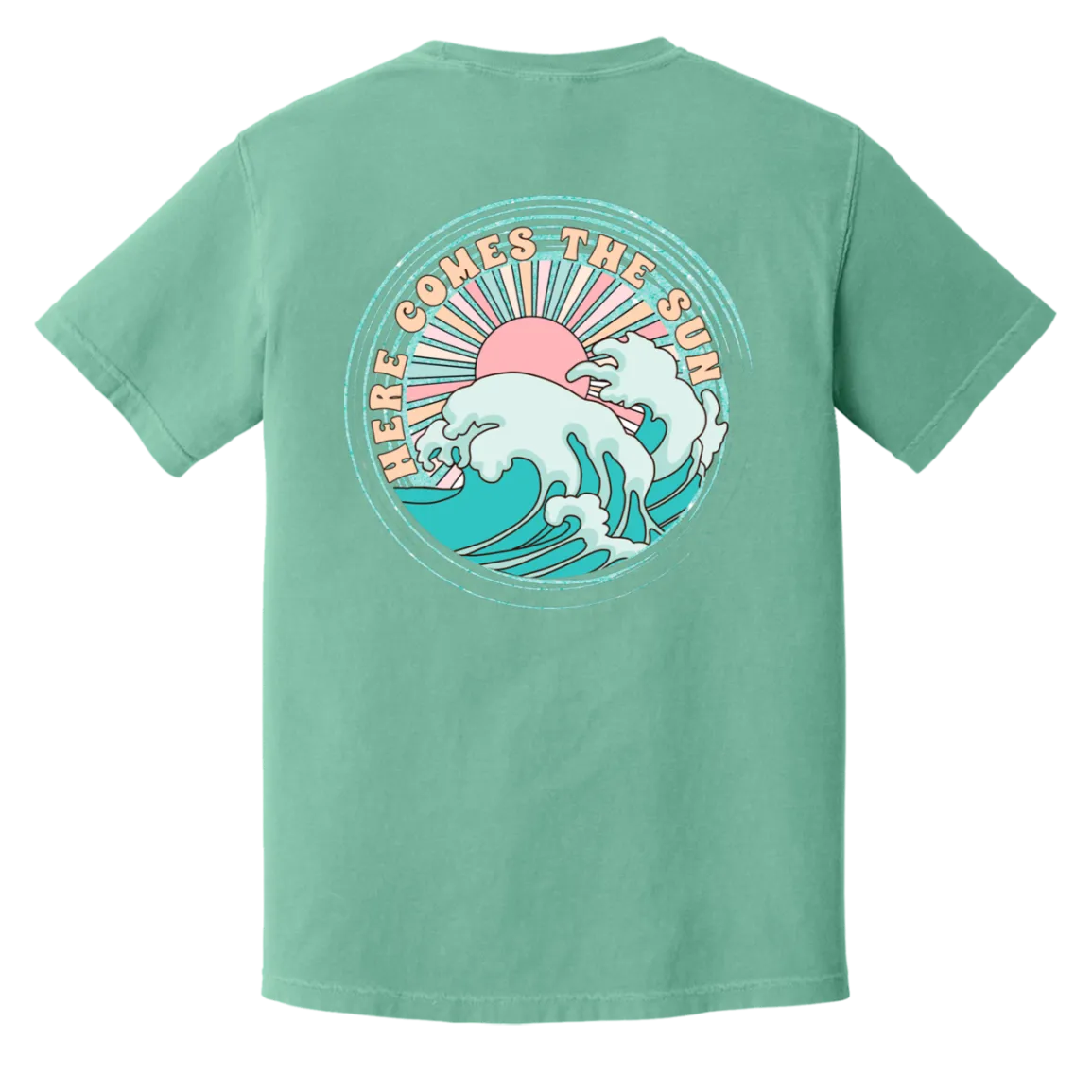 Here Comes the Sun Comfort Colors Tee – Beatles-Inspired Graphic Shirt