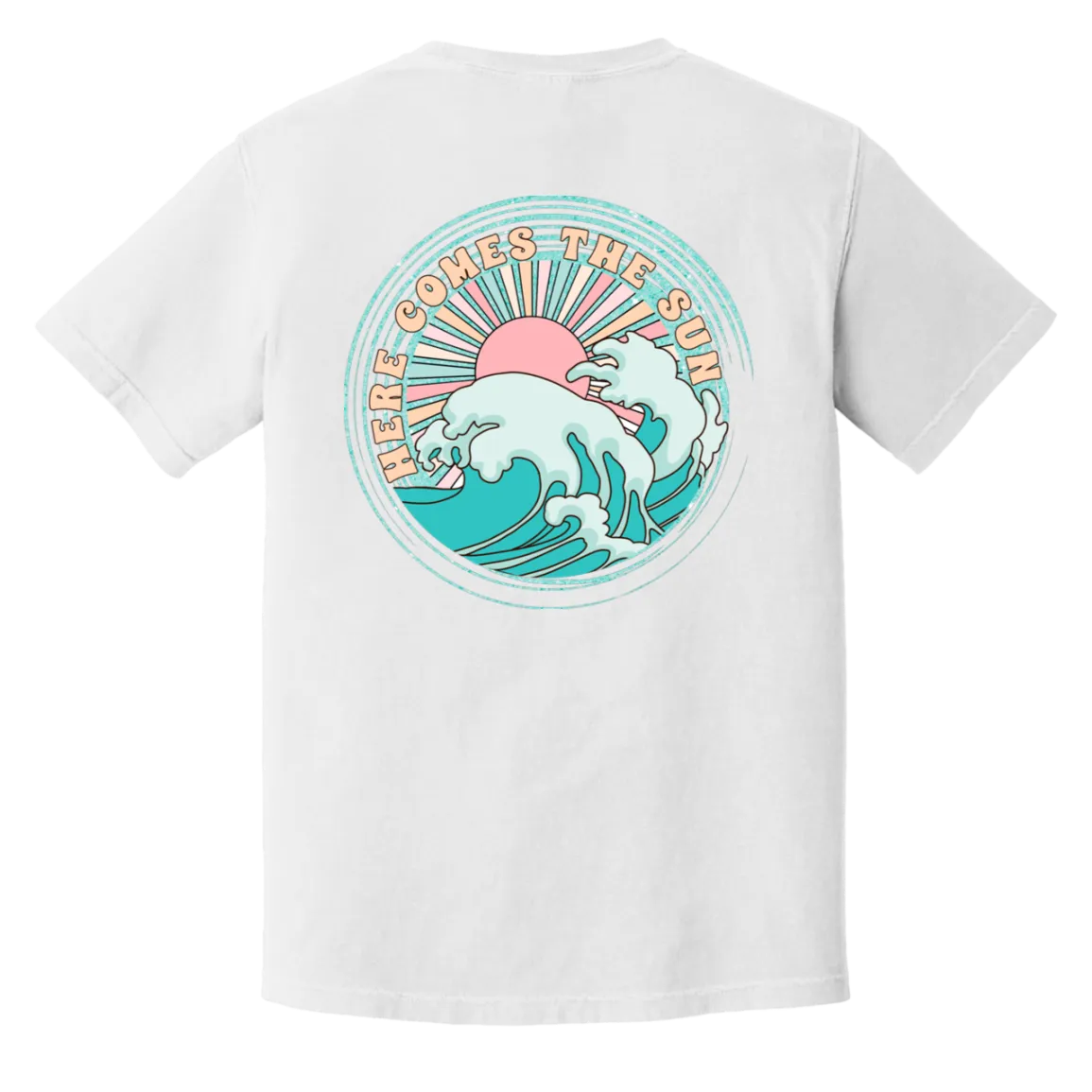 Here Comes the Sun Comfort Colors Tee – Beatles-Inspired Graphic Shirt