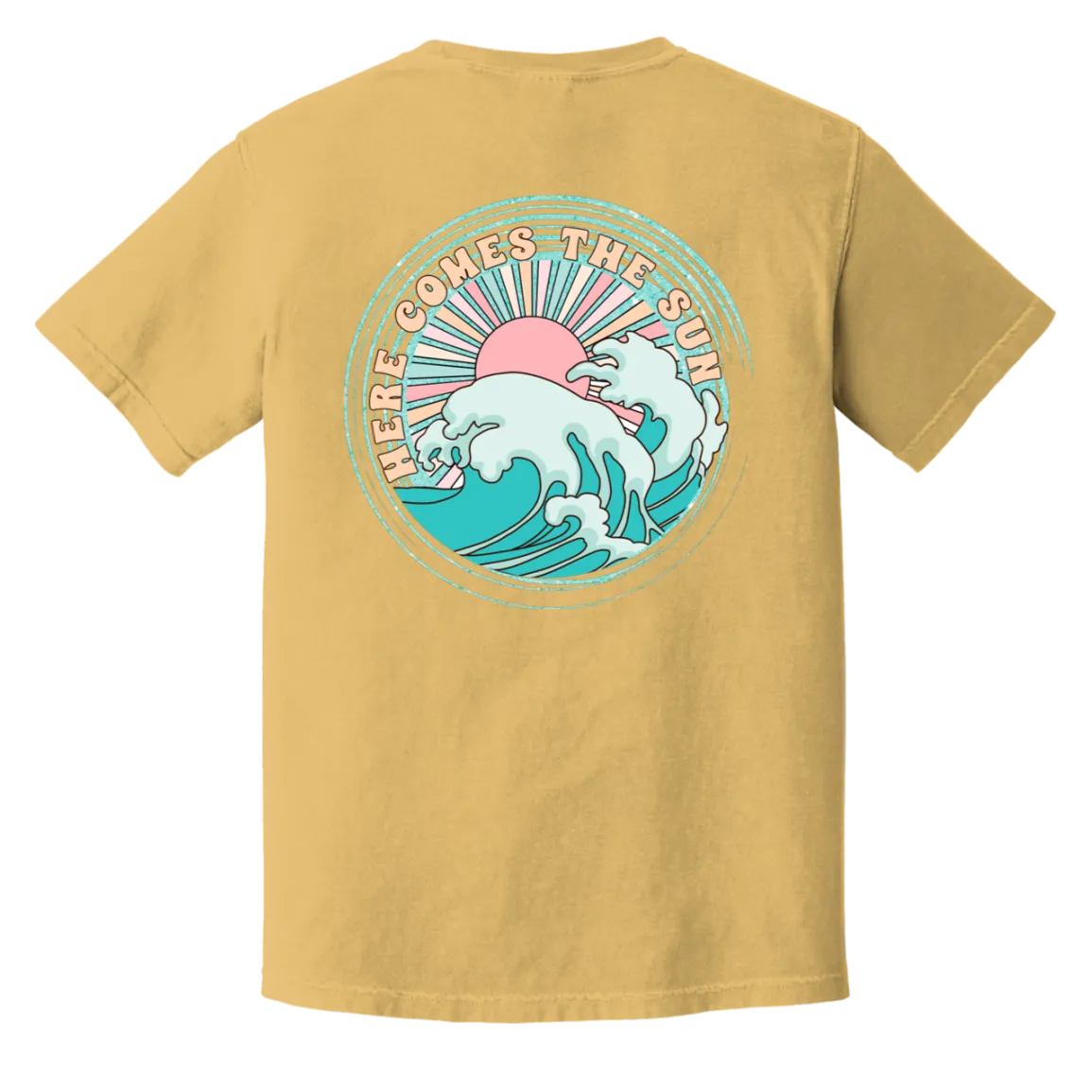 Here Comes the Sun Comfort Colors Tee – Beatles-Inspired Graphic Shirt