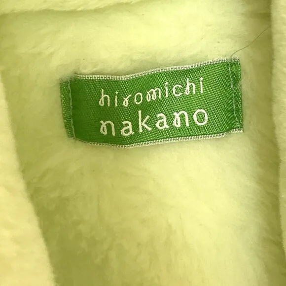 Hiromichi Nakano Vest Women’s Unisex Large Lime Green Cozy