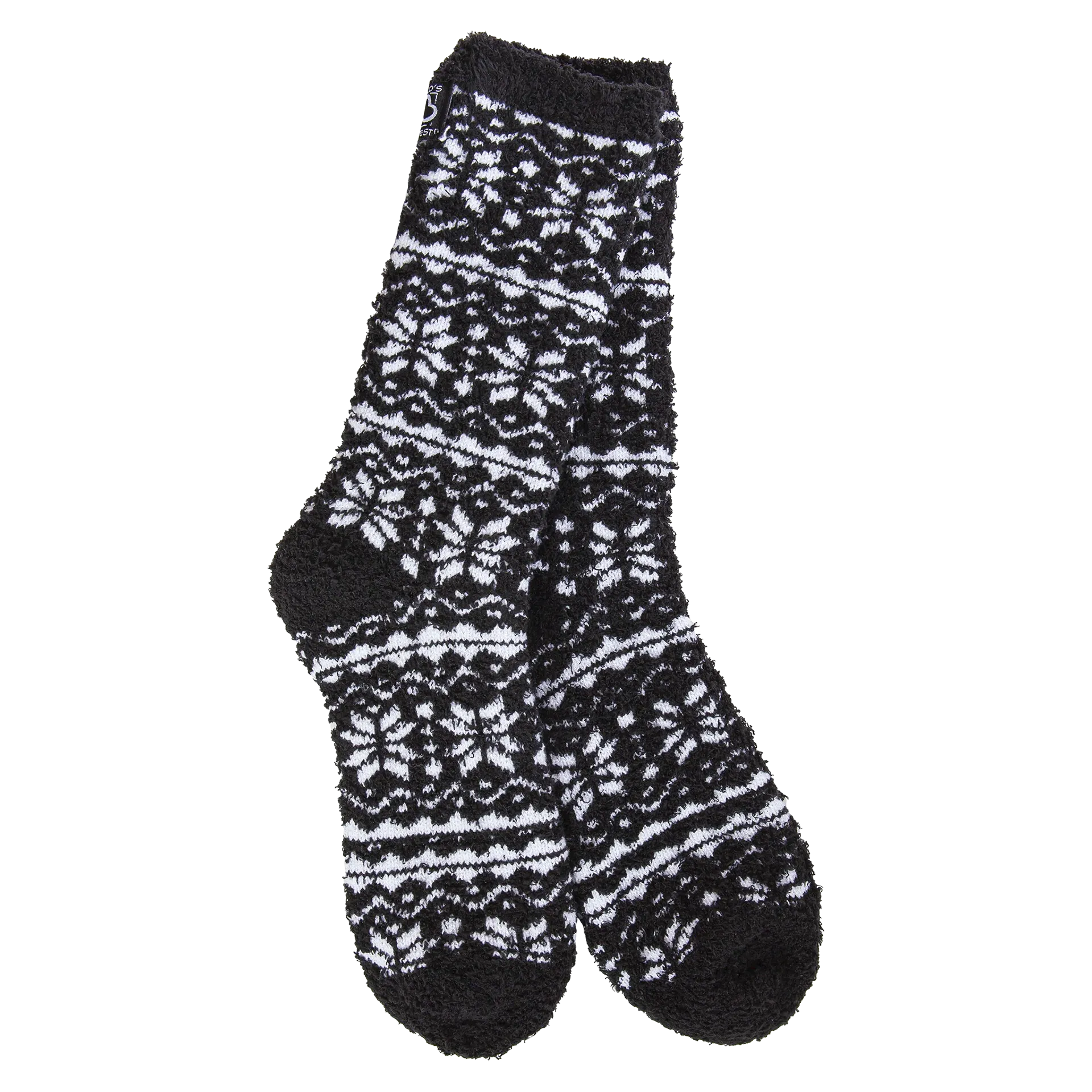 Holiday Cozy Winter Crew - Fair Isle Black