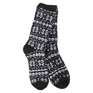 Holiday Cozy Winter Crew - Fair Isle Black
