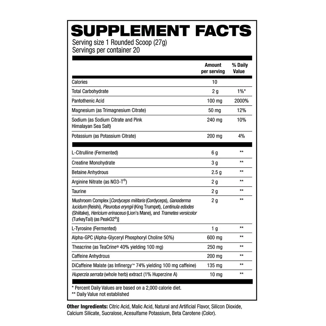 Hosstile Supplements Hosstility Pre Workout