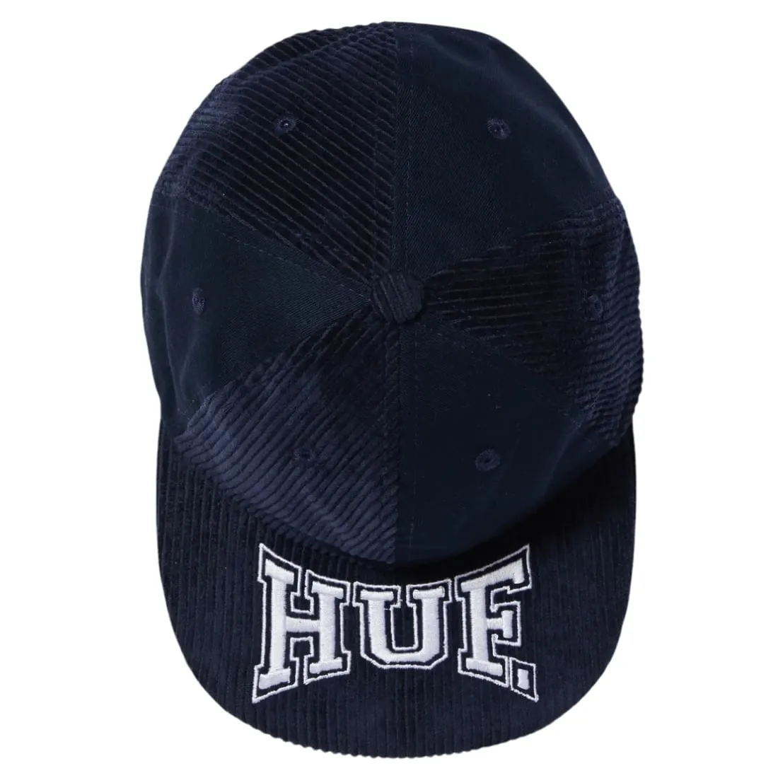 Huf Classic H Pin Wheel 6 Panel Strapback Hat - Navy