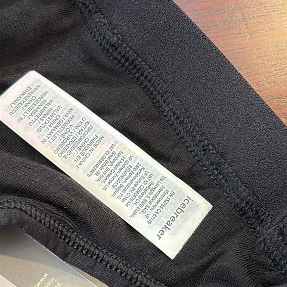 Icebreaker Merino Wool BodyFit Siren Bra Black Small NWT
