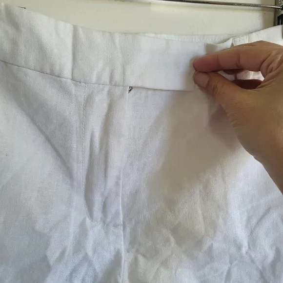 J‎ Crew Factory, Scalloped Hem Linen/Cotton Short, Size 8, NWT