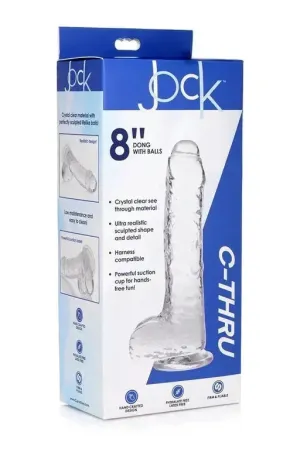 JOCK C-Thru 8" Clear with Balls