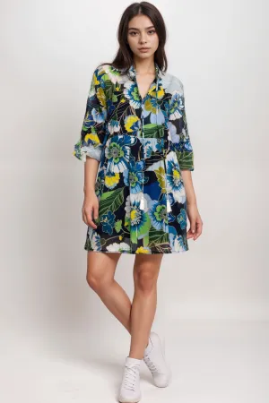 Johnny Was Jenn Floral High Low Mini Dress R31924