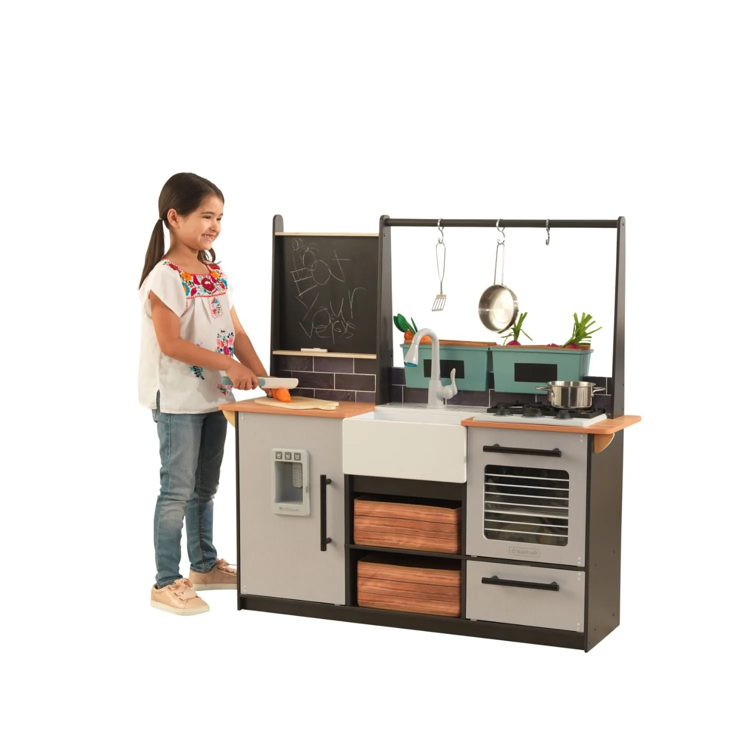 KidKraft Farm to Table Play Kitchen with EZ Kraft Assembly