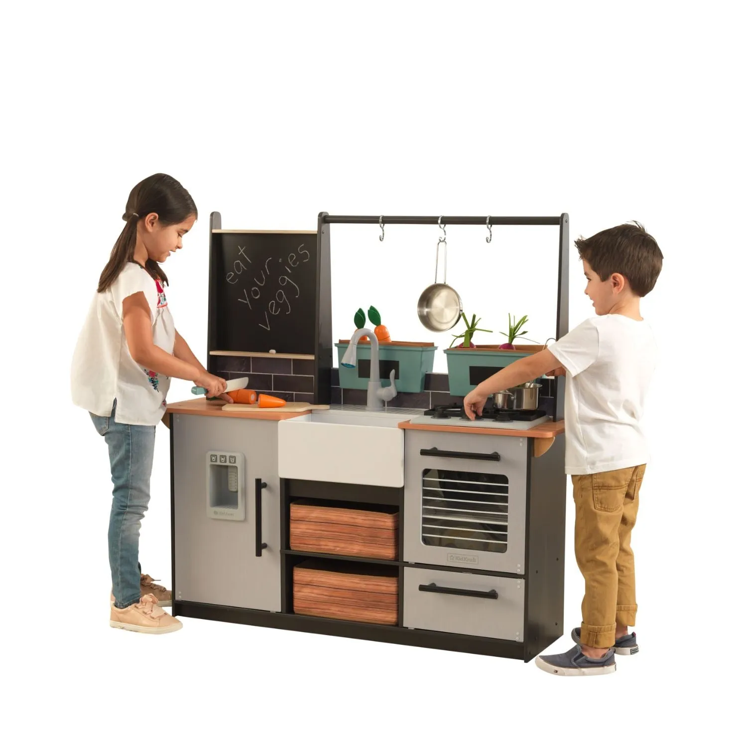 KidKraft Farm to Table Play Kitchen with EZ Kraft Assembly