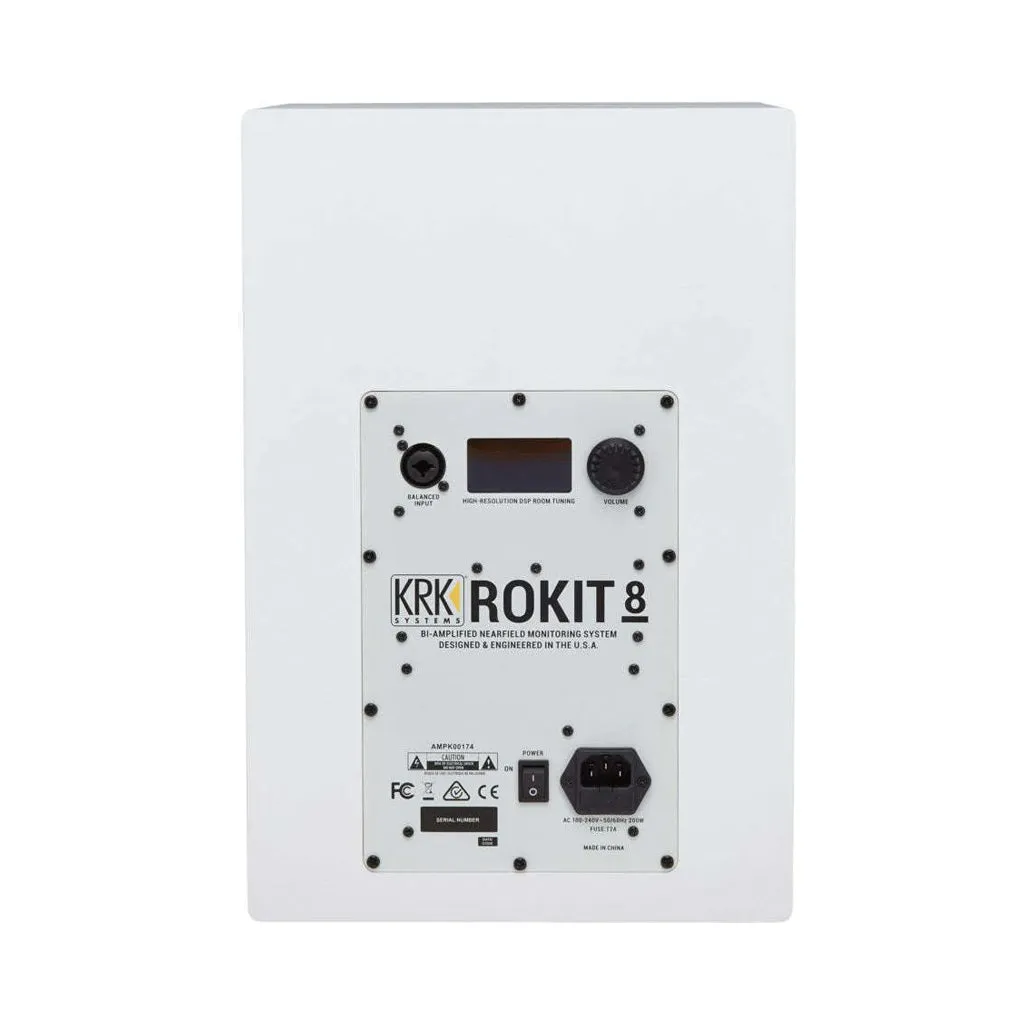 KRK Rokit 8 G4 Professional Studio Monitor White Noise Edition - Single