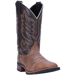 Laredo Men's Sand/Chocolate Square Toe Western Boots