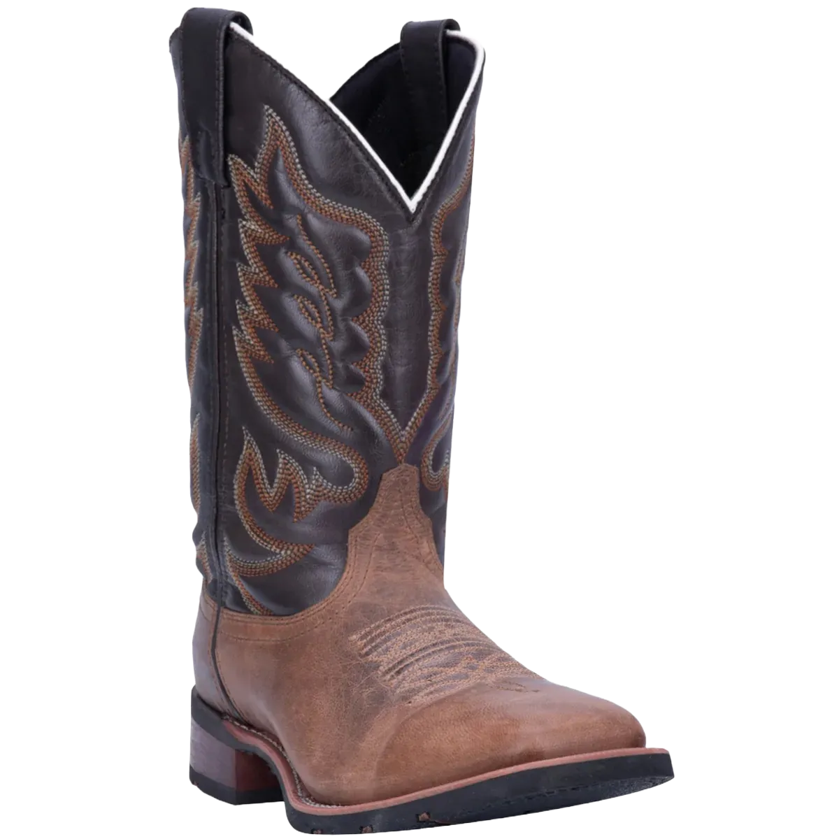 Laredo Men's Sand/Chocolate Square Toe Western Boots
