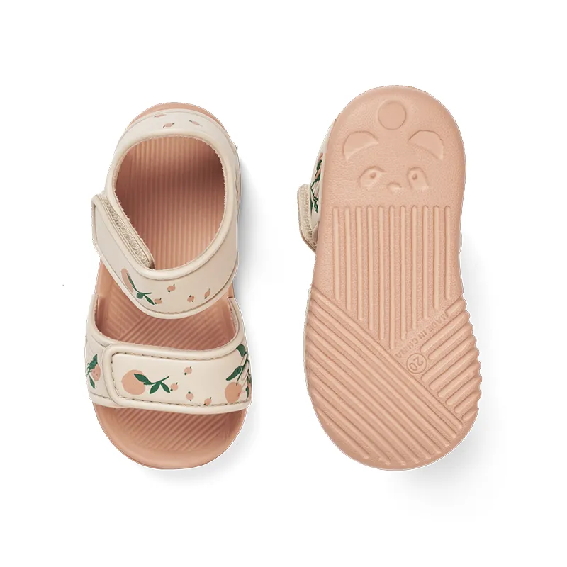 Liewood Summer sandals 'Blumer' Peach/Sea Shell