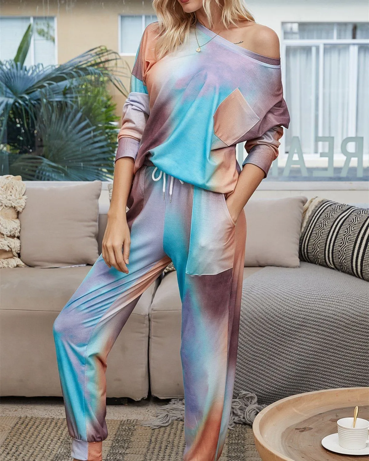 Light and Bright Cozy Pajama Suit - Galaxy