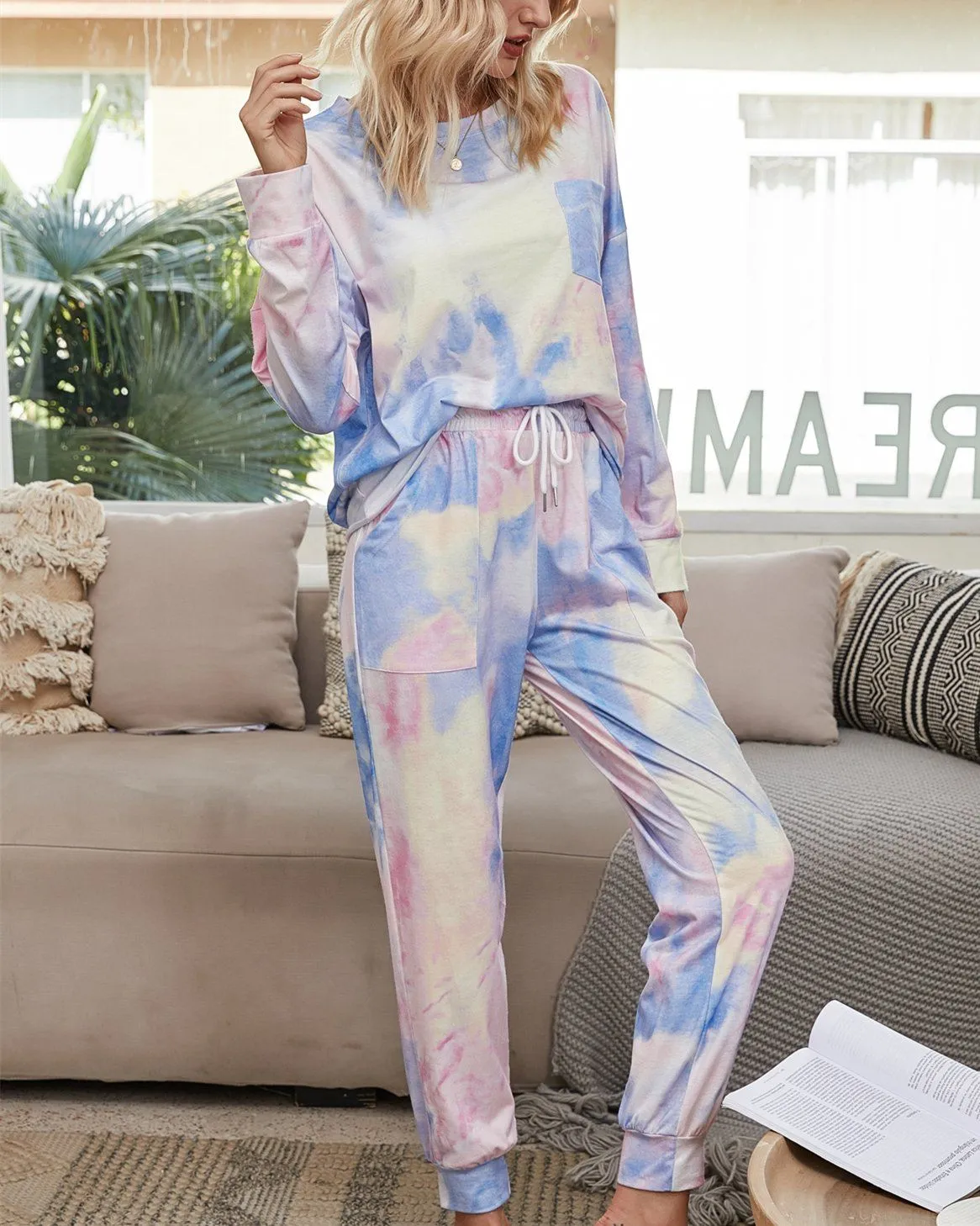 Light and Bright Cozy Pajama Suit - Purple Story