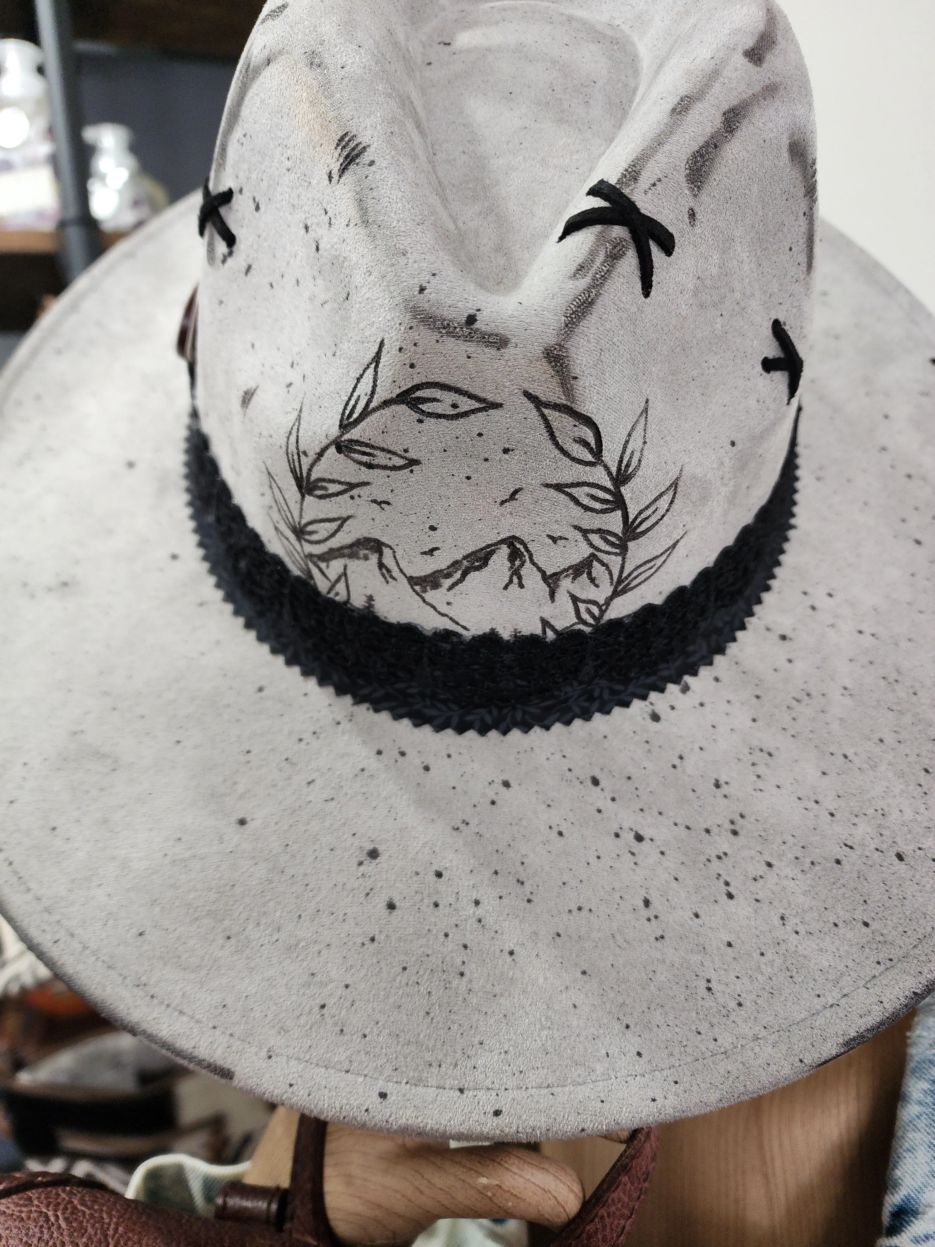 Light Grey with Mountains