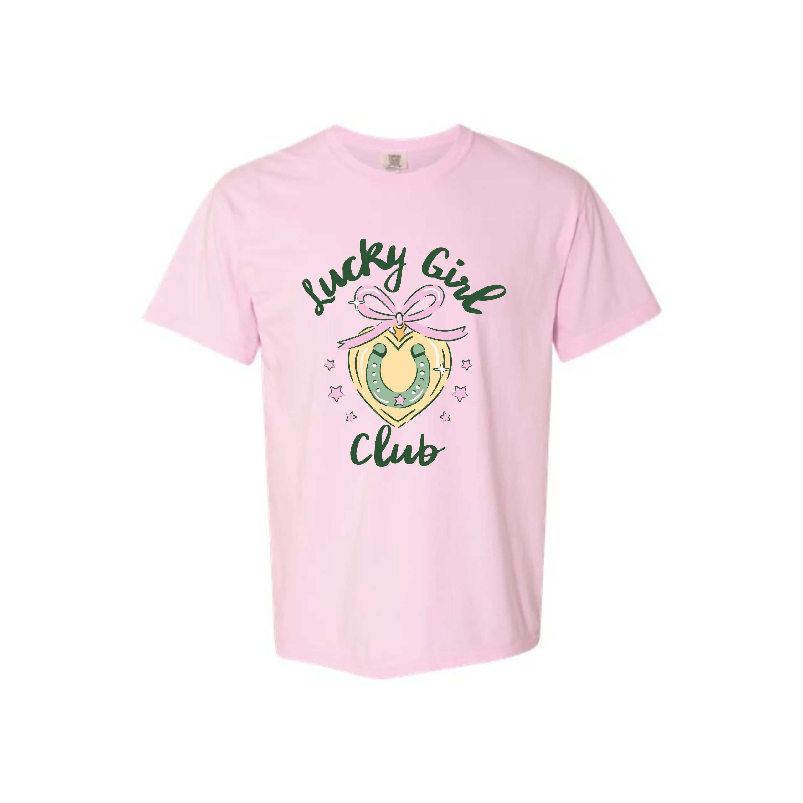 Lucky Girl Club Graphic T-Shirt- 8 Colors