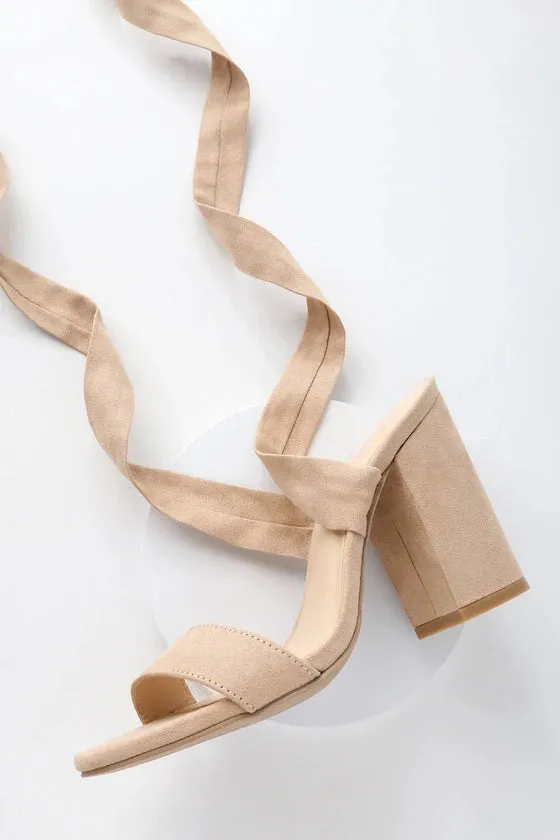 LULUS Alta Lace Up Heels