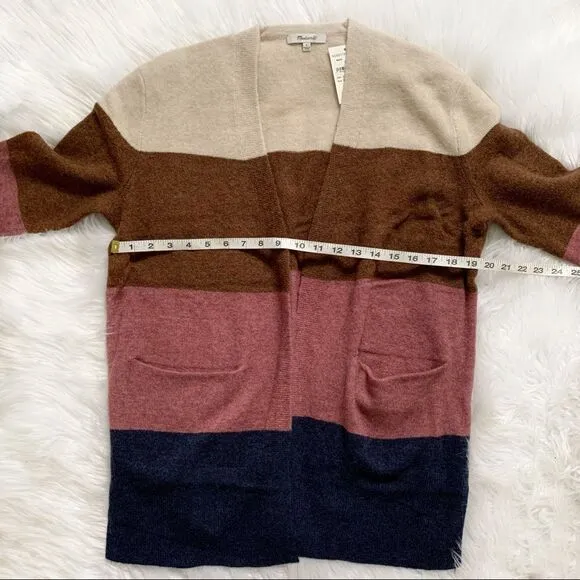 MADEWELL Stripe Alpaca Blend Cardigan!