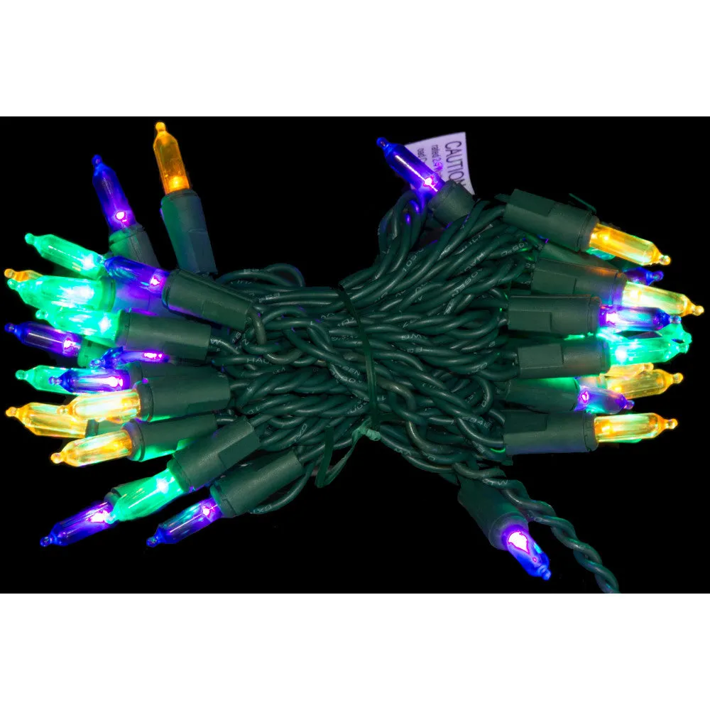 Mardi Gras Mini Lights, LED 40 Light Strand